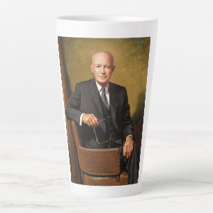 Tasse Latte Dwight Eisenhower Président Portrait de la Maison 