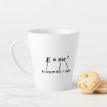 Tasse Latte E=mc2 énergie de physique scientifique Einstein dr<br><div class="desc">un grand cadeau pour les enseignants,  les étudiants en physique ou les geeks</div>