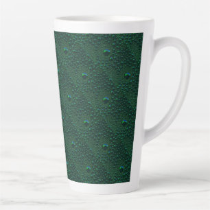 Tasse Latte Eau sur métal vert