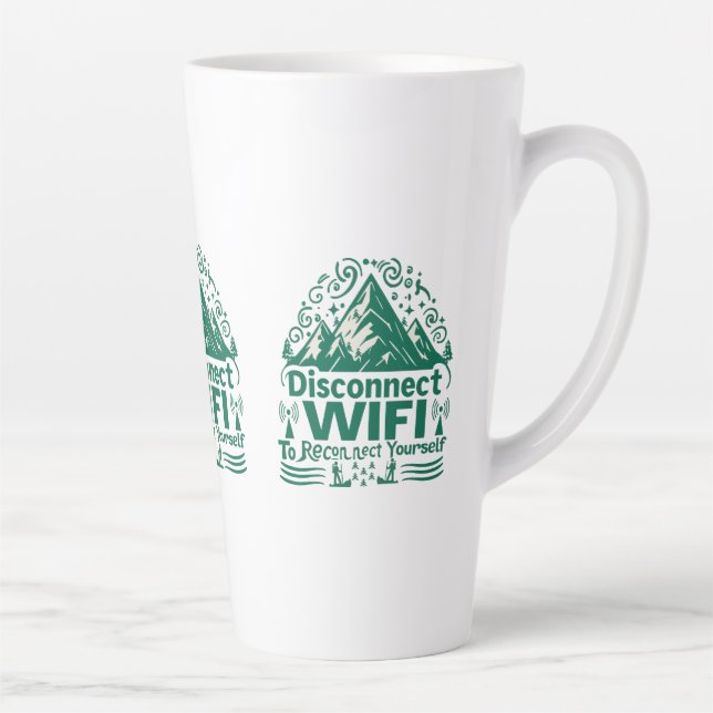 Tasse Latte Échapper à la reconnaissance numérique avec la nat (Droite)