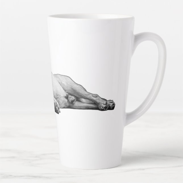 Tasse Latte Éclairage vers le bas, Maison gardée (Droite)