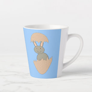 Tasse Latte Écouter du lapin de l'Oeuf Étrange