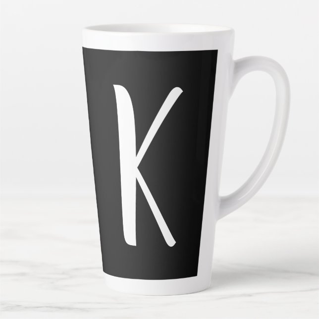 TASSE LATTE ÉCRITURE MONOGRAMME (Droite)