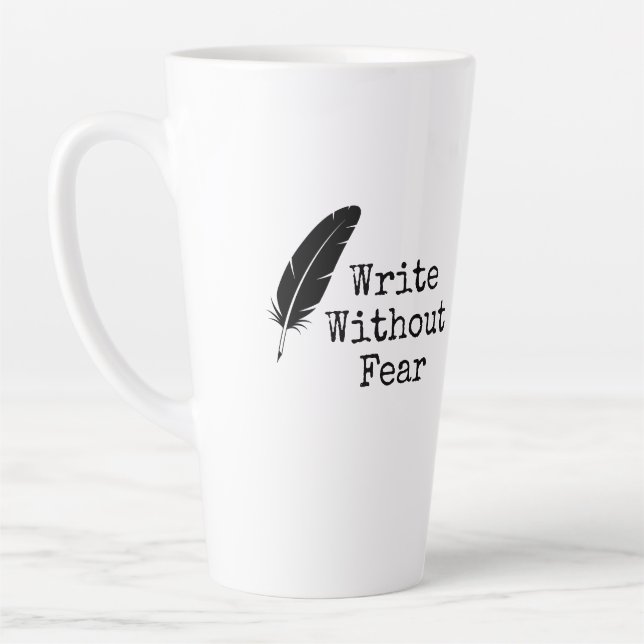 Tasse Latte Écrivez sans peur, éditez sans pitié Écrivains (Gauche)