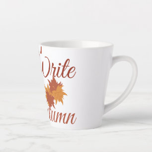 Tasse Latte Écrivons que c'est l'automne