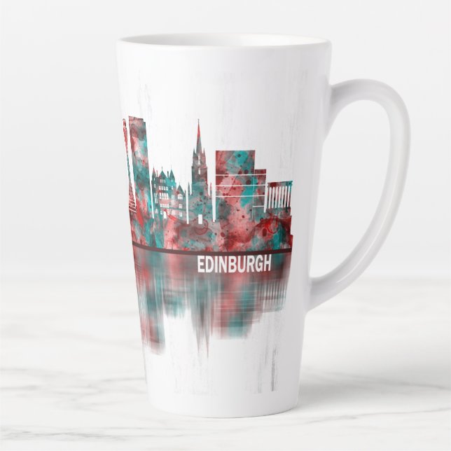 Tasse Latte Édimbourg Scotland Skyline (Droite)