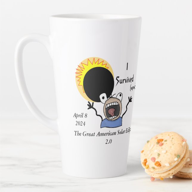 Tasse Latte Édition de survie de l'éclipse solaire 2024 (En situation)