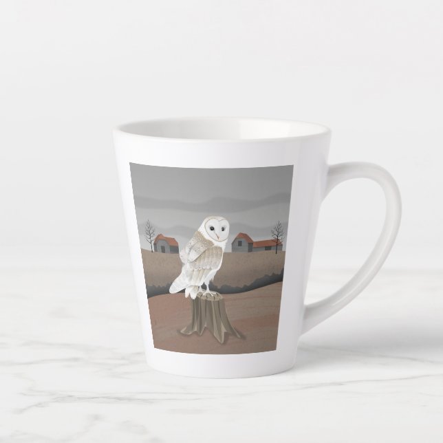 Tasse Latte Effraie des clochers (Droite)