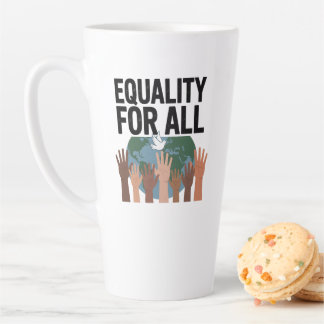 Tasse Latte Égalité pour tous – Journée des droits de l'homme