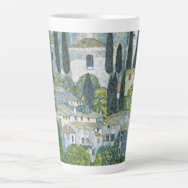 Tasse Latte Église (Kirche) à Cassone par Gustav Klimt (Devant)