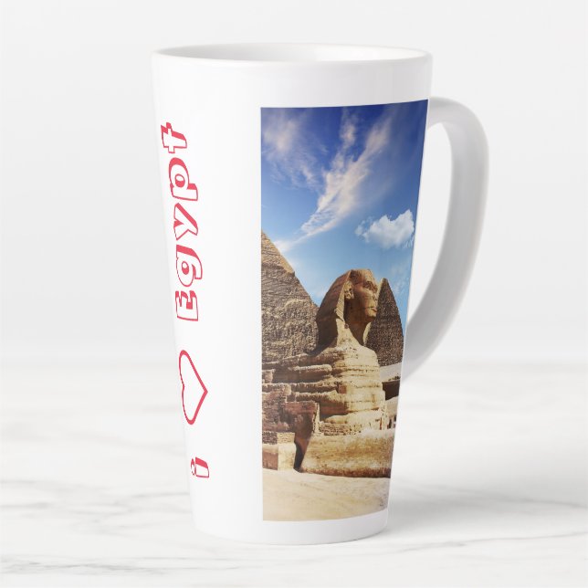 Tasse Latte Égypte (Angle droit)