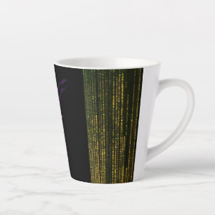 Tasse Latte "Élégance de la flamme rose : latte de la Mug"
