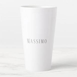 Tasse Latte Élégant Classique Minimaliste Professionnel Simple