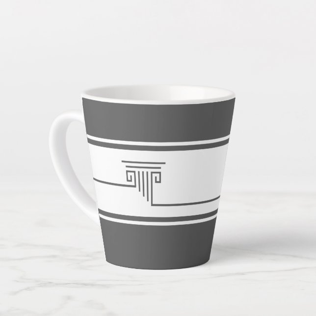 Tasse Latte Élégant Minimaliste (Angle gauche)