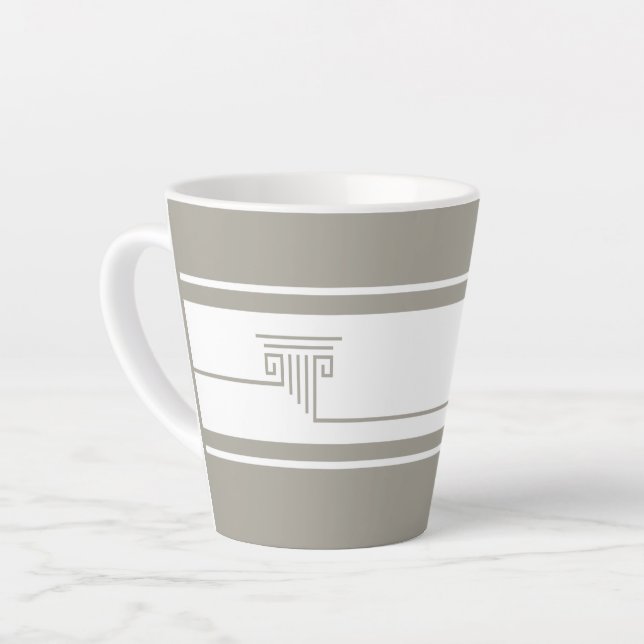 Tasse Latte Élégant Minimaliste (Angle gauche)
