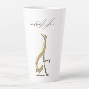 Tasse Latte Élégant Or