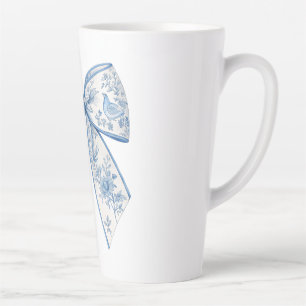 Tasse Latte Elégante Chinoiserie Bleu & Blanc Bow Home Accesse