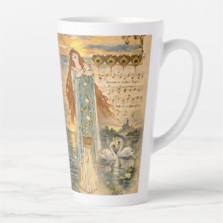 Tasse Latte Elsa Art Nouveau Lohengrin aux cygnes
