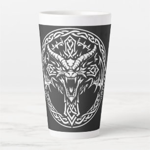 Tasse Latte Emblème Dragon Celtique par BurnsInHell