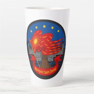 Tasse Latte Emblème patriotique Vive la France