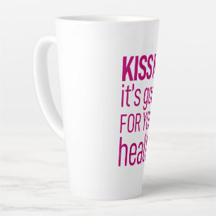 Tasse Latte Embrasse-moi c'est bon pour ta santé