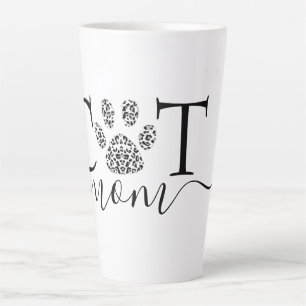 Tasse Latte Empreinte de patte de Maman chat