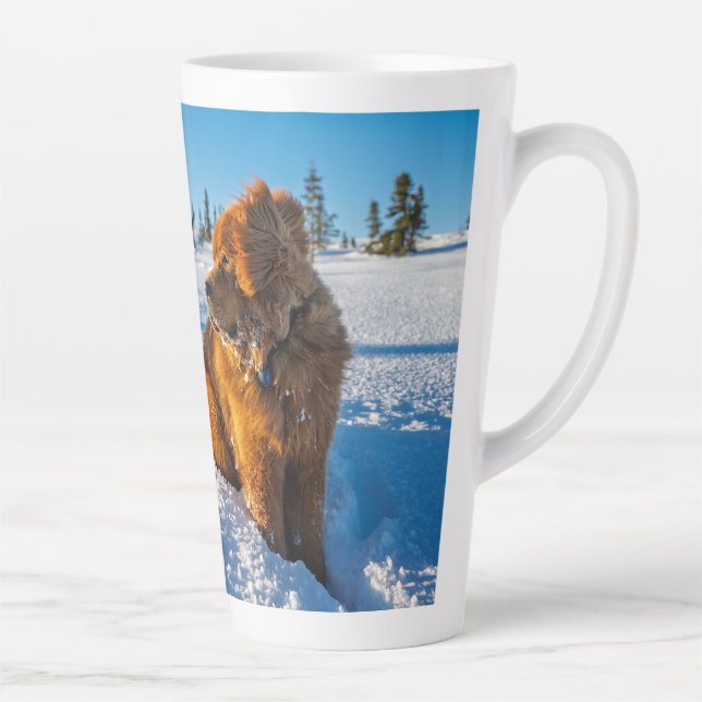 Tasse Latte En attente dans la neige (Droite)
