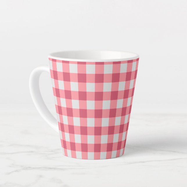 Tasse Latte En vichy de fraise - Sips sucrés, Vibes mignonnes (Angle gauche)