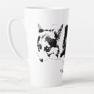 Tasse Latte Encre haute, montée douce