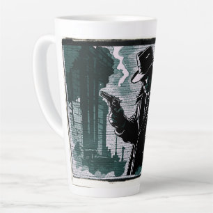 Tasse Latte Enquêteur Urbain de Ville Crue Style Vintage 1940