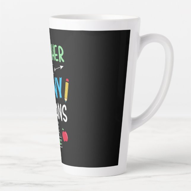 Tasse Latte Enseignant Cadeau enseignant minuscules humains (Droite)