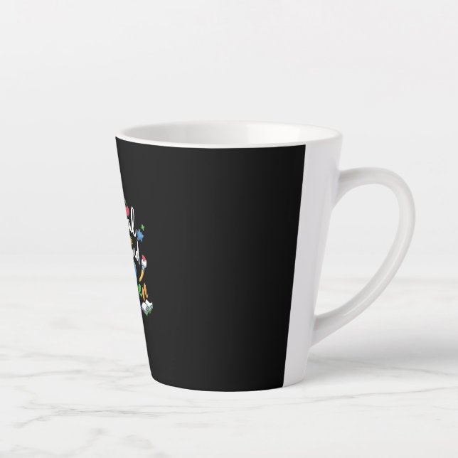 Tasse Latte Enseignant de 2e année Officiel Deuxième grade (Droite)