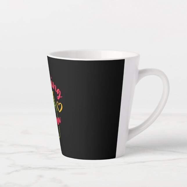 Tasse Latte Enseignant de jour est ma confiture (Droite)