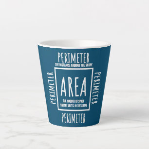 Tasse Latte Enseignant en mathématiques amusantes de la région