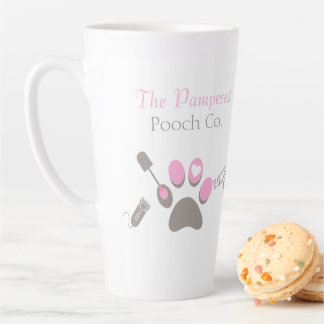 Tasse Latte Enseigne personnalisée pour salon de toilettage ca