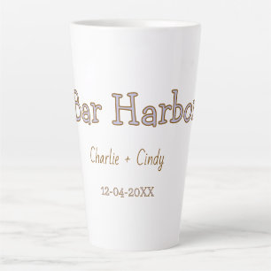 Tasse Latte enterrement de vie de jeune fille à Bar Harbor dem