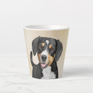Tasse Latte Entlebucher Mountain Dog Peinture - Art original