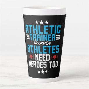 Tasse Latte Entraîneur sportif parce que les athlètes