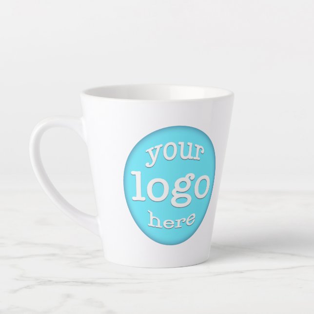Tasse Latte Entreprise d'affaires sur mesure Barista Cafe Logo (Gauche)