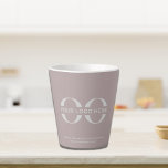 Tasse Latte Entreprise Entreprise Logo Entreprise Petit<br><div class="desc">Un simple rose poussiéreux et modèle d'affaires personnalisé dans un style minimaliste moderne qui peut être facilement mis à jour avec le logo et le texte de votre entreprise. Conçu avec une image de bannière de logo horizontal (2560 x 1440 px), vous pouvez customiser en changeant le texte et l'image...</div>