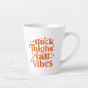 Tasse Latte Épais cuisses Vibes Automne