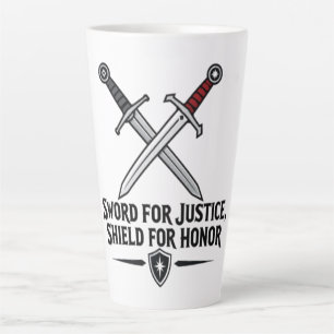 Tasse Latte Épée pour la justice Bouclier pour l'honneur Fanta