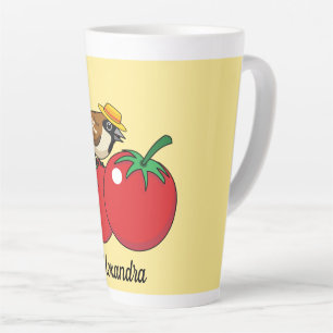 Tasse Latte Épervier de Louvain biologique mangeant de la toma