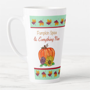 Tasse Latte Épices citrouilles & Tout Nice Automne