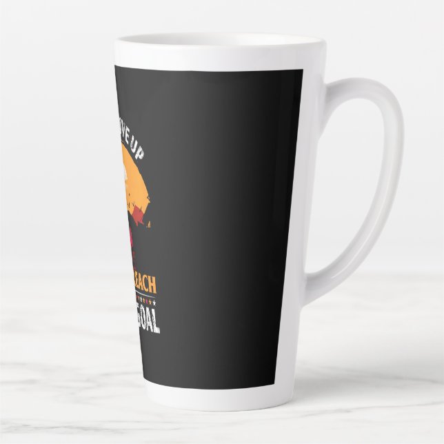 Tasse Latte Equestrian Gift | Never Give Up Until Reach (Droite)