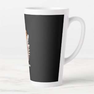 Tasse Latte Équilibre de Dualité Plume de Lumière Ambre & Ivoi