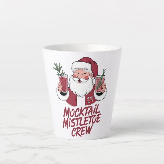 Tasse Latte Équipage de Noël sobre gui Mocktail  (Devant)