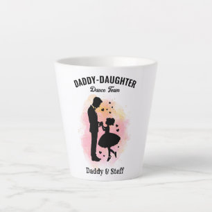 Tasse Latte Équipe de danse papa-fille (3) T-shirt