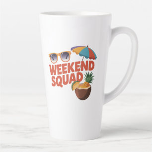 Tasse Latte Équipe du week-end