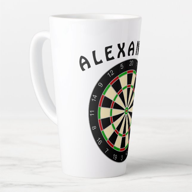 Tasse Latte Équipement de sport - cible de fléchettes 1 (Angle gauche)